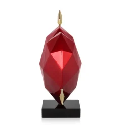 Polygon Love 36cm Red Resin Indoor Sculpture