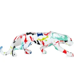 Polygon Panther 14cm Abstract Resin Indoor Sculpture