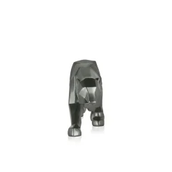 Polygon Panther 14cm Anthracite Resin Indoor Sculpture
