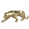 Polygon Panther 31cm Gold Resin Indoor Sculpture