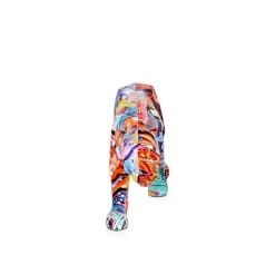 Polygon Panther 14cm Graffiti Resin Indoor Sculpture