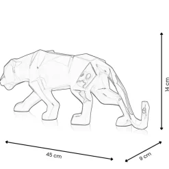 Polygon Panther 14cm Graffiti Resin Indoor Sculpture