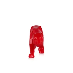 Polygon Panther 14cm Red Resin Indoor Sculpture