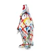 Polygon Penguin 50cm Multicoloured Resin Indoor Sculpture