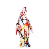 Polygon Penguin 35cm Multicolour Resin Indoor Sculpture