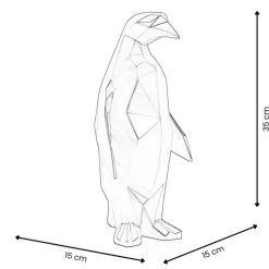 Polygon Penguin 35cm Multicolour Resin Indoor Sculpture
