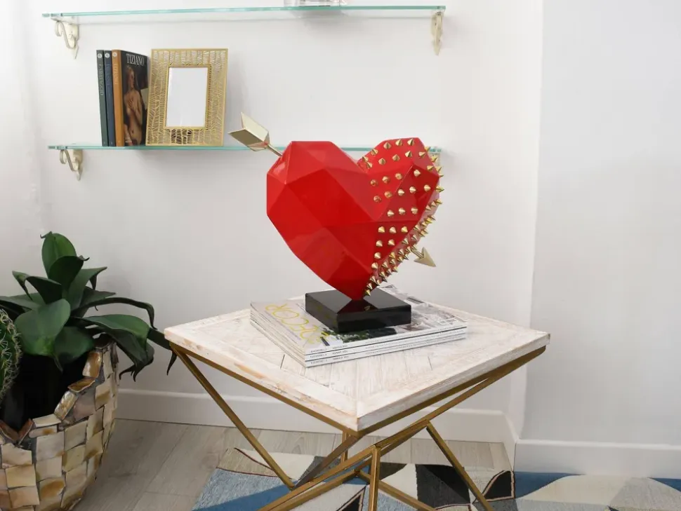 Polygon Pure Love 36cm Resin Indoor Sculpture