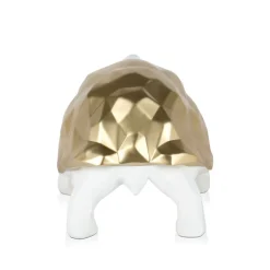 Polygon Turtle 21cm Gold Resin Indoor Sculpture