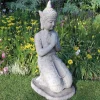 Praying Thai Buddha Stone Garden Statue