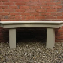Pure Curved Modern Stone Garden Bench