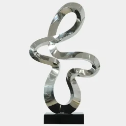 Quantum Drift 87cm Silver Metal Indoor Sculpture v1
