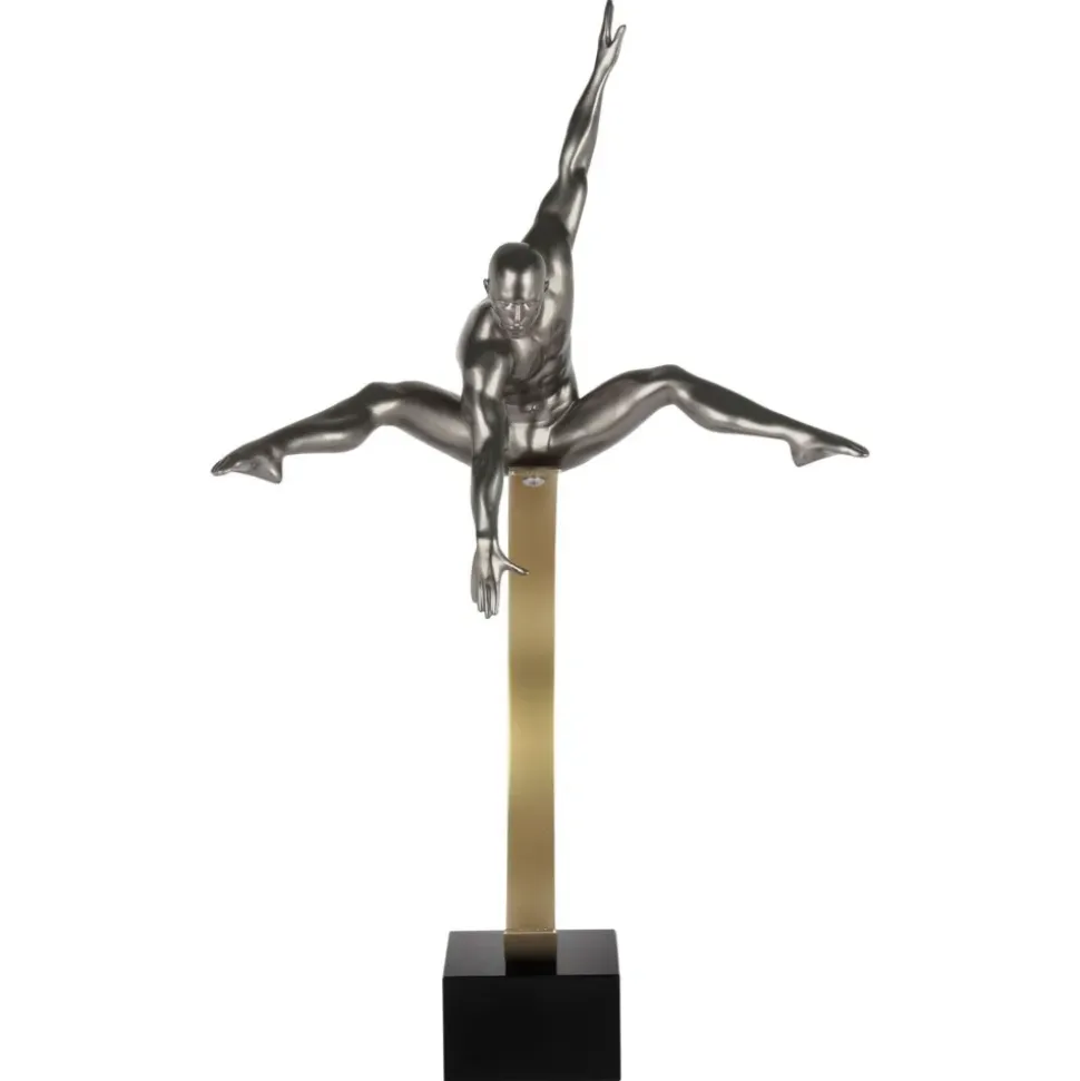 Quantum Leap 80cm Anthracite Resin Indoor Sculpture