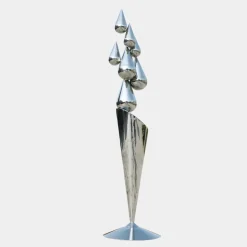 Raindrop Dream 215cm Silver Metal Garden Sculpture