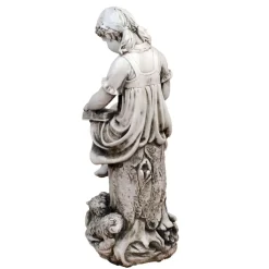 Reading Girl 89cm Stone Resin Garden Statue