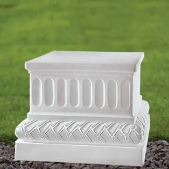 Regal 53cm Marble Resin Garden Pedestal