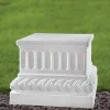 Regal 50cm Marble Resin Garden Pedestal