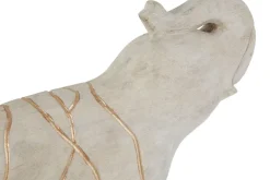 Regal Elephant 42cm Wood Indoor Statue