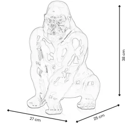 Regal Orangutan 38cm Red Resin Indoor Sculpture