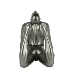 Rising Core 24cm Anthracite Resin Indoor Sculpture
