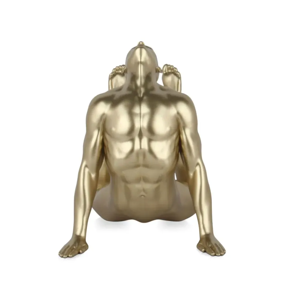 Rising Core 24cm Gold Resin Indoor Sculpture