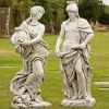 Roman Gladiator & Goddess Stone Garden Statues