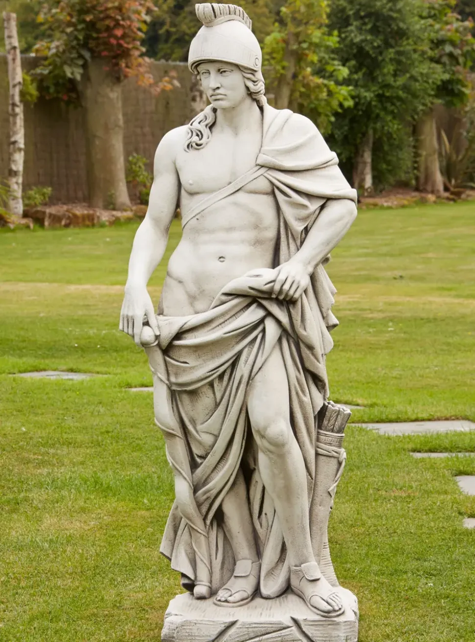 Roman Gladiator & Goddess Stone Garden Statues