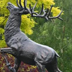 Royal Deer 213cm Bronze Metal Garden Statue