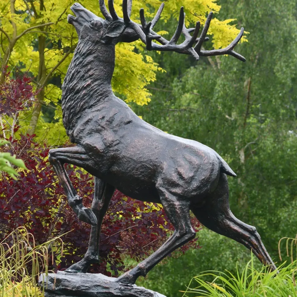 Royal Deer 213cm Bronze Metal Garden Statue