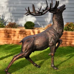 Royal Deer 168cm Bronze Metal Garden Statue