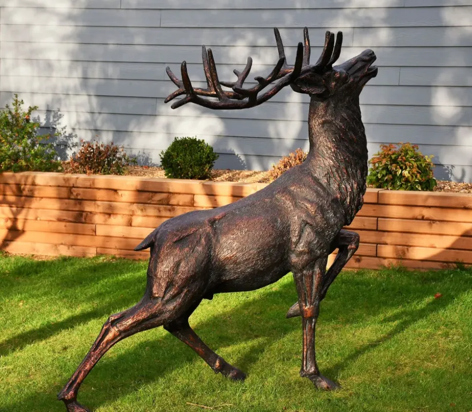 Royal Deer 168cm Bronze Metal Garden Statue
