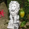 Royal Lion Antique Stone Garden Statue