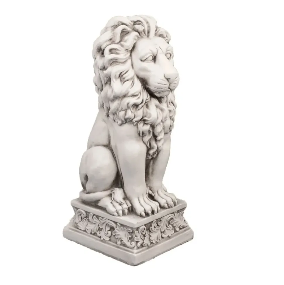 Royal Lion Antique Stone Garden Statue