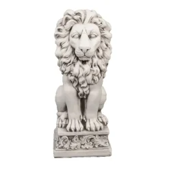Royal Lion Antique Stone Garden Statue