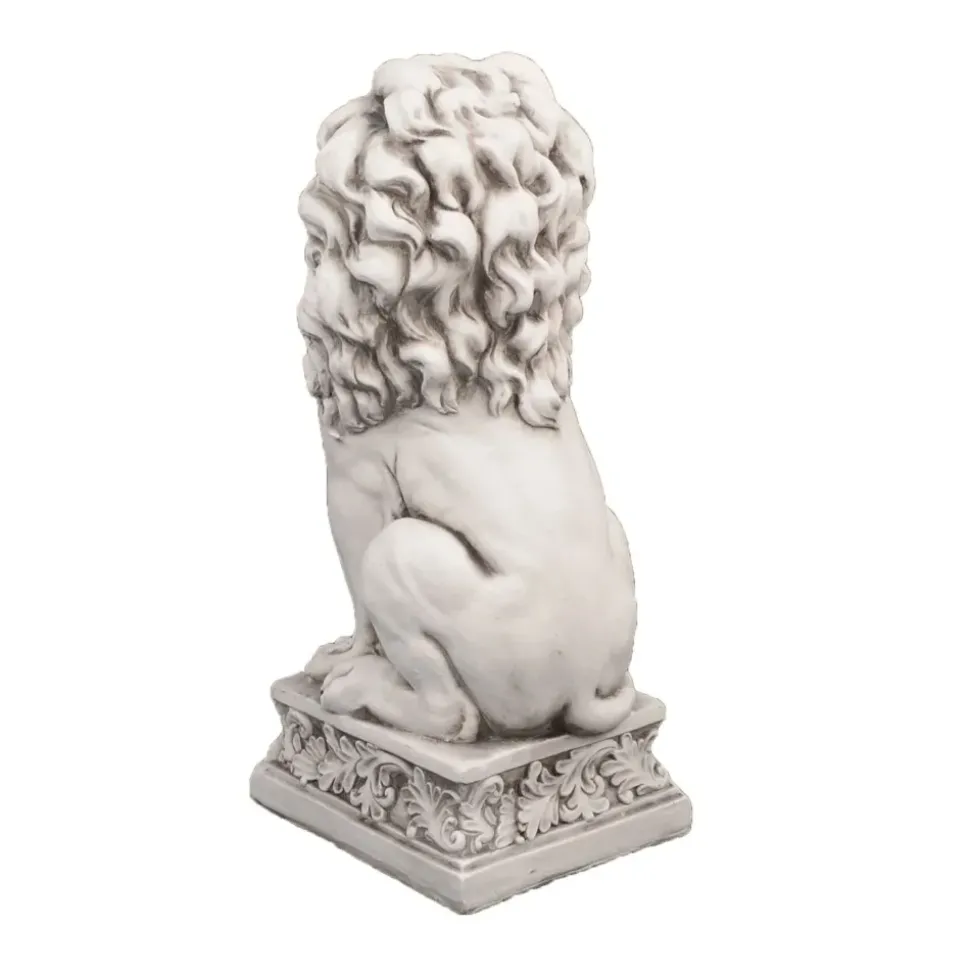 Royal Lion Antique Stone Garden Statue
