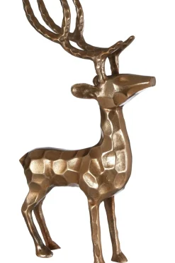 Royal Stag 50cm Gold Metal Indoor Statue