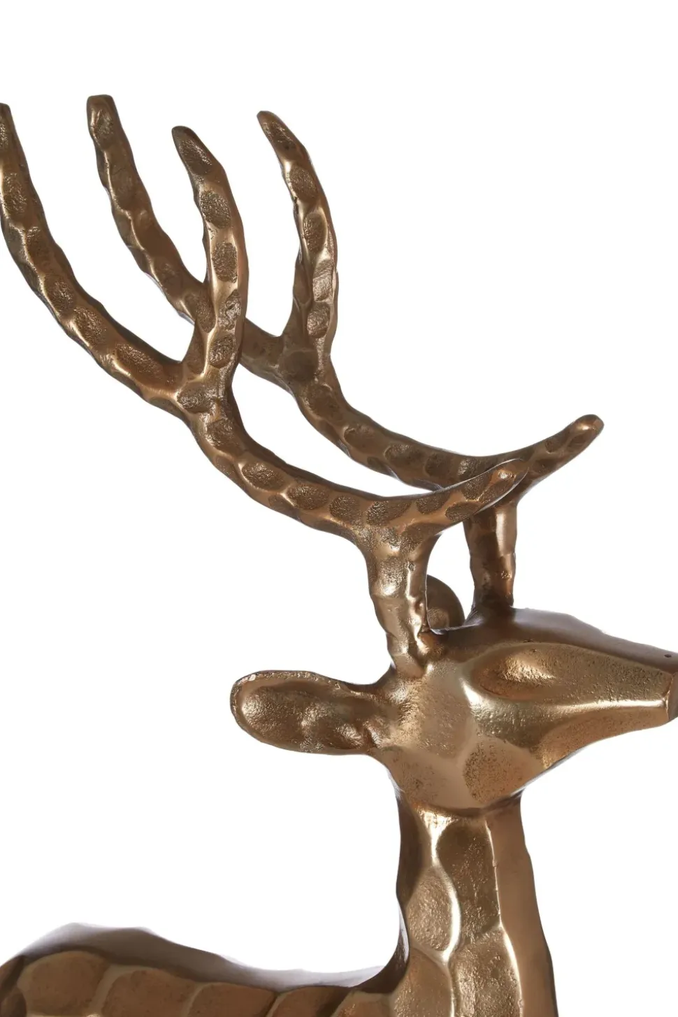 Royal Stag 50cm Gold Metal Indoor Statue