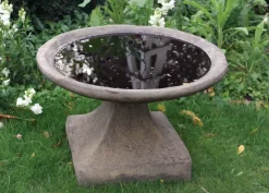 Rutland Modern Stone Garden Bird Bath