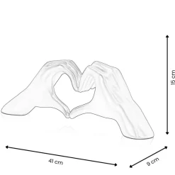 Sacred Love 15cm White Resin Indoor Sculpture