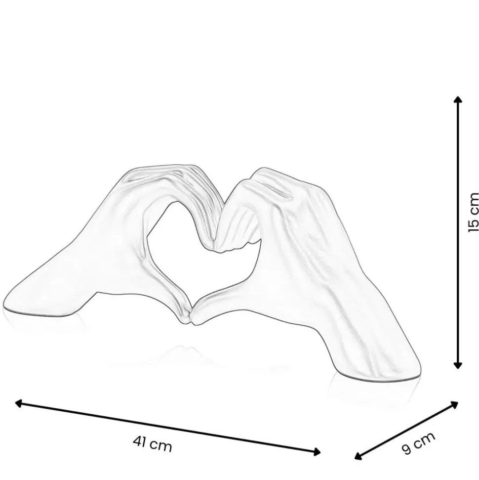 Sacred Love 15cm White Resin Indoor Sculpture
