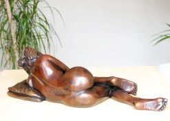 Sanctuary of Sleep Figurine Bronze Indoor Sculpture