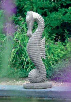 Seahorse 94cm Stone Garden Ornament