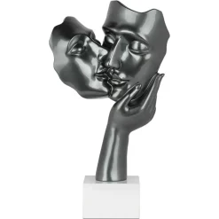 Secret Kiss 50cm Anthracite Resin Indoor Sculpture