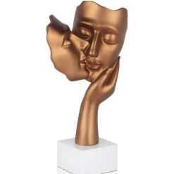 Secret Kiss 50cm Bronze Resin Indoor Sculpture