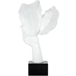 Secret Kiss 50cm White Resin Indoor Sculpture