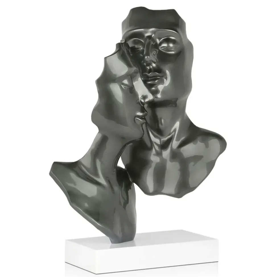 Secret Lovers 57cm Anthracite Resin Indoor Sculpture