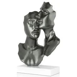 Secret Lovers 57cm Anthracite Resin Indoor Sculpture