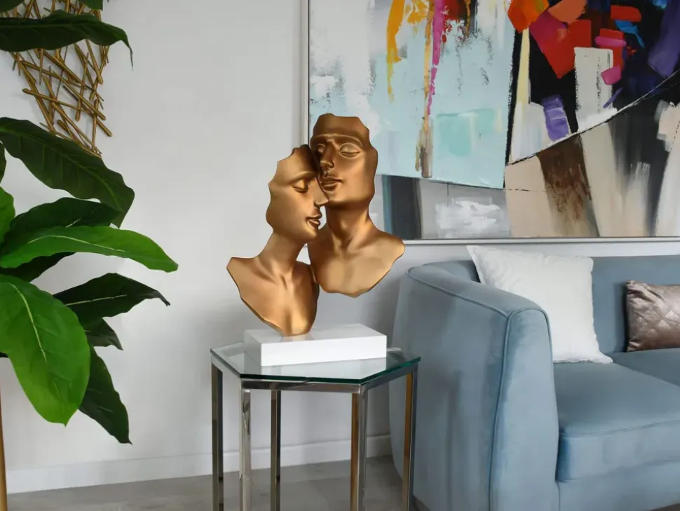 Secret Lovers 57cm Bronze Resin Indoor Sculpture