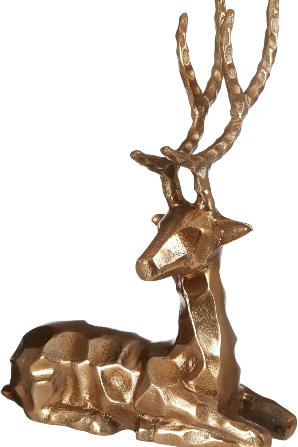 Serene Stag 38cm Bronze Metal Indoor Statue