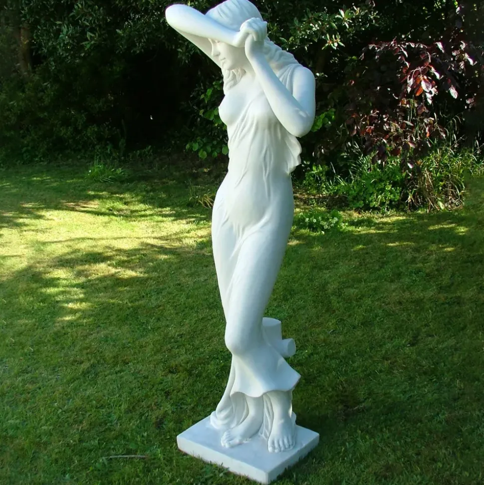 Shy Maiden 155cm Marble Resin Garden Statue