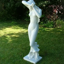 Shy Maiden 85cm Marble Resin Garden Statue